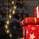 8 LED Solar Upgarde Sun Moon Star Wind Chimes Outdoor,Mom Gifts for Mothers Day Grandma Gift Sun Wind Chimes for Outside,Hanging Lights Warm LED,Outdoor Sun Decor,Gifts for Wife