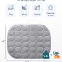 Kivik Weighted Lap Blanket 5 lbs for Adults, Small Weighted Lap Pads, Washable Weighted Lap Pad, Washable Mini Heavy Travel Blankets for Calming & Relaxing, Portable & Breathable 24"x29", Grey