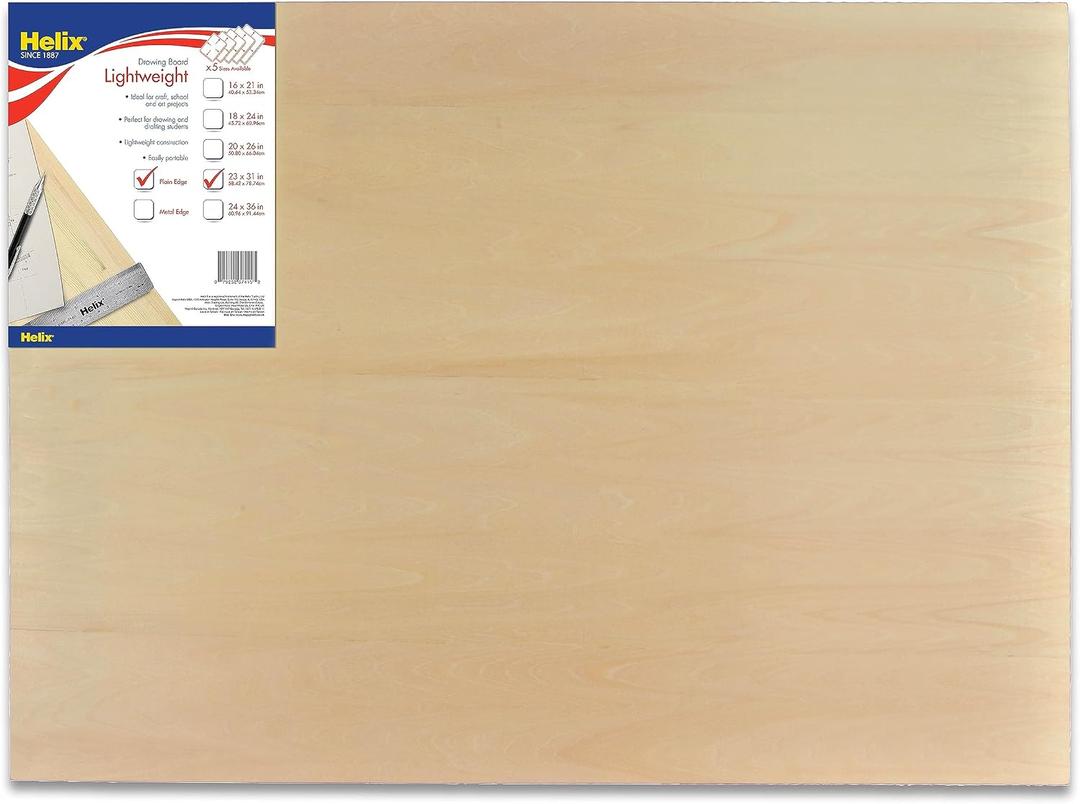 Helix - Wooden Drawing Board - Plain Edge - 23 x 31 inch