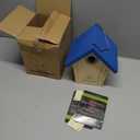 Kingsyard Wooden Wren House with Predator Guard, Bird Nesting for Outdoor, Garden Patio Nest Box Birdhouse for Wild Bird Watching, Royal Blue