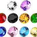Amazon.com: 10PC 40mm (1.5 inch) Crystal Diamond Pirate Multicolor Paperweight Wedding Decorations Christmas Centerpieces Home Decor for Kids Birthday : Office Products