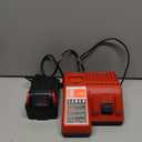 18V 6.0Ah Replacement for Milwaukee 18V Battery and 48-11-1840 Charger Combo (Not Made in Milwaukee)
