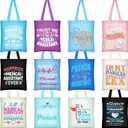 Paterr 12 Pcs Medical Assistant Bags Medical Assistant Week Recognition Day Gifts Bulk MA Appreciation Gifts Nursing Totes Canvas Stuff Nurse Handle Bags for Women Doctor Retirement Party Supplies