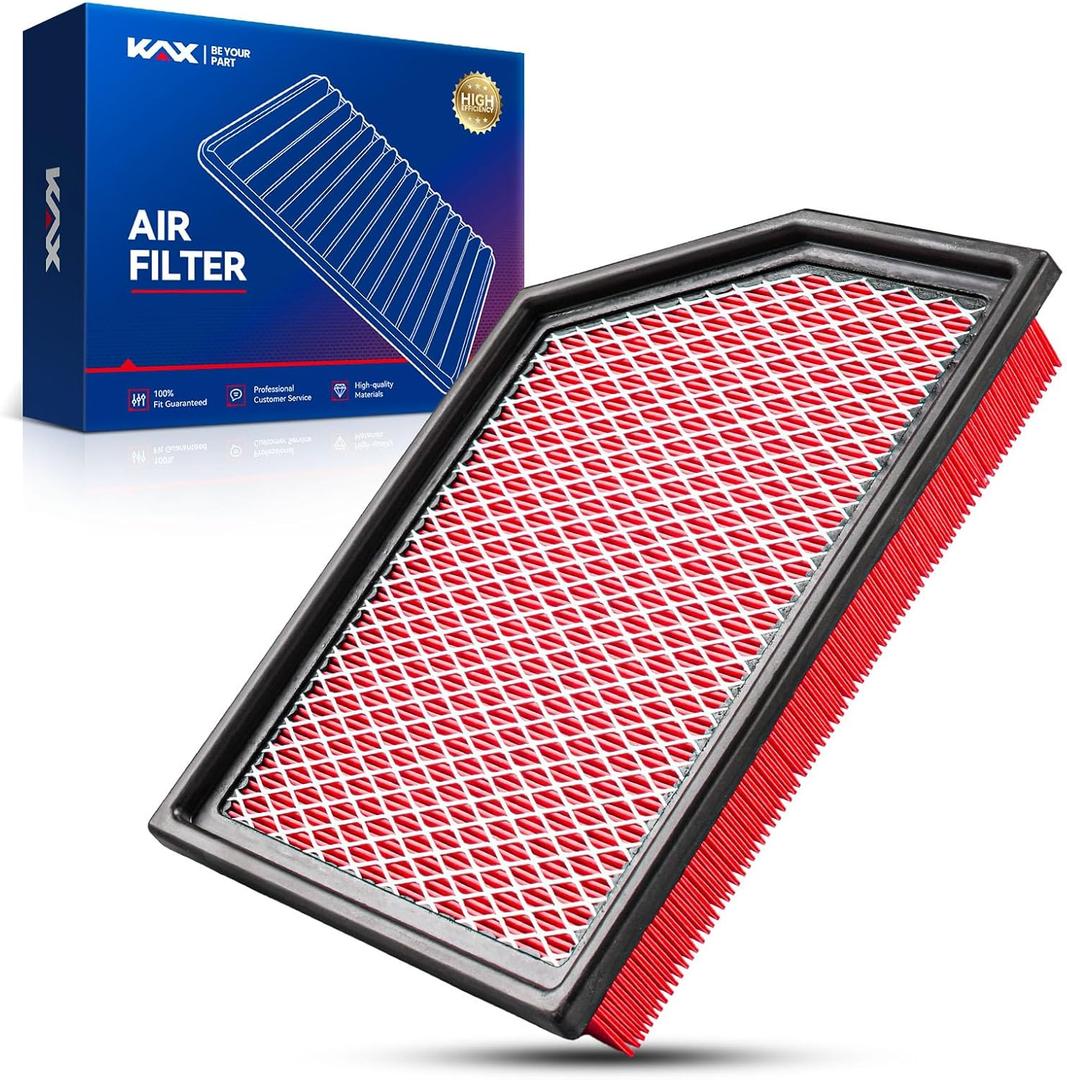 KAX Premium Engine Air Filter, CA11877 Replacement for Jeep Cherokee 2014-2018 (3.2L, 2.4L) Models, Advanced Air Filter Media, Increased Acceleration