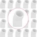 20Pack 1/2" 45 Degree PVC Elbow Pipe Fitting Connector (Socket x Socket) Furniture Build Grade SCH40 1/2 Inch 45 Degree Elbow PVC Corner Adapter for Home Sewer Plumbing Water Line