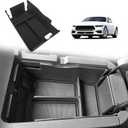 Muslogy Center Console Organizer Compatible with Ford Mustang 2024 2025 2026 Middle Console Storage Box Divider Insert Tray Interior Accessories
