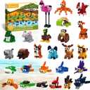 Tenhorses Party Favors for Kids Building Set, 26 Pack Animals Building Block Toys Valentines Classroom Prizes Goodie Bags, Easter Basket Stuffers Christmas Birthday Gift for Kids 8-12 (803PCS)