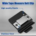 Tape Measure Holder for Belt, Low-Profile Tape Measure Belt Clip, Measuring Tape Holder Up to 2" Tool Belt, Tape Accessories