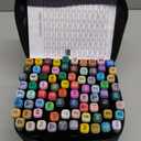 Alcohol Markers, 80 Colors Dual Brush Tip Permanent Art Markers, Coloring Marker, for Book Painting Card Making, Back-to-School Gifts