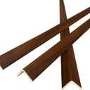 Wall Corner Protector 3PCS 45" Corner Molding Trim Walnut Wood Grain Corner Trim Decorative Strips for Door and Window Frames Mirror Edges Ceramic Tiles, and Wooden Wall Edges