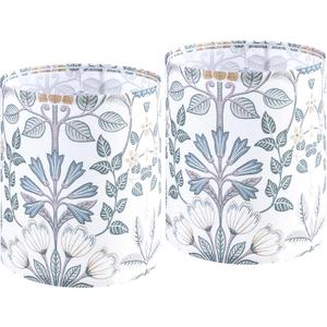GO&SO Small Lamp Shade For Table Lamps, 10" Top X 10" Bottom X 10" High(Spider), Modern Printing Flowers, Lampshades for Bedroom, Living Room, Desk Lamps, Linen Replacement Shades, Assembly Required
