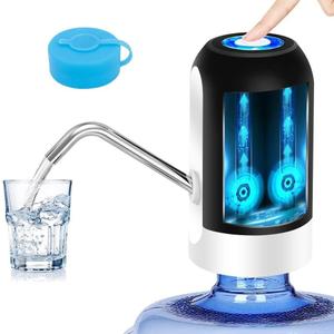 Myvision Water Dispenser for 5 Gallon Bottle, Portable USB Charging Electric Water Pump, Drinking Water Jug Pump for Home, Kitchen, Living Room, Office, Camping, Universal for 3-5 Gallon (Black) (Black)