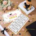 2026 Jumbo Graduation Money Holder, 14 x 8 Inch Graduation Cash Gift Card with Envelope Surprise Grad Congratulations Gift for College High School Grad Party Supplies(Flower)