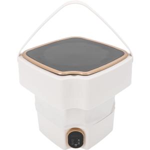 Portable Washing Machine, 18L Large Capacity Fully Automatic Deep Cleansing Foldable Washer, Ideal for Apartment Dormitory Hotel, With Drain Hose for Easy Disposal (US Plug)