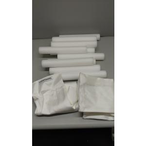 Comfyanno Under Door Draft Stopper  Bottom Door Gap Filler & Seal  Fits 30” to 36” Door, Block Cold Air, Noise, Sound, Wind, Bugs, Easy to Install, Double Side Block, No Adhesive, White