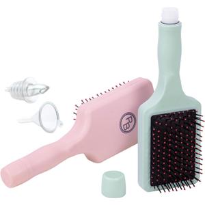 GoPong Hair Brush Flask 2 Pack (16 oz Total) - Party Brush Hidden Alcohol Travel Flasks for Women and Men  Secret Liquor Containers for Concerts, Cruises, and Sports Events - Pink and Green