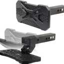 Go Rhino HS-20 Recoil Hitch Step | 12" Mild Steel, Textured Black | HS2012T | Fits 2" Receivers