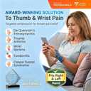 Professional-Grade Thumb Support Brace Breathable Thumb Spica Splint Stabilizer for Trigger Finger, De Quervain's Tenosynovitis, Arthritis, Sprains, Day and Night Pain Relief (PinkBlack, S/M)