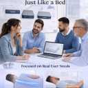 VOSSER King Size Air Mattress with Built-in Pump, 18" Raised, Blow Up Bed