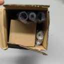 TVWOO Silver Decorative Crystal Curtain Rods 2 Pack:18-45"Heavy Duty Adjustable Window Curtains Rods for Bedroom Living Room,Nickel Modern Girly Acrylic Drapery Rod Set with Sheer Bling Foil Finials