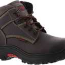 Skechers Men's Burgin-Tarlac Industrial Boot (7.5 Wide, Brown)