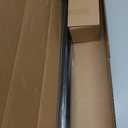 Ivilon Drapery Treatment Window Curtain Rod - Square Design 1 1/8 Rod. 48 to 86 Inch. Black