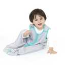 baby deedee Sleep Nest Lite Sleeping Bag Sack, Heather Teal, Medium (6-18 Months)