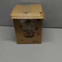 Metal Bird Feeder for Outdoors Hanging,3.0LB Seed Feeder,Easy to Fill & Clean,360 Feeding,Chew Proof Weatherproof Roof for Gardens and Wild Birds,Green