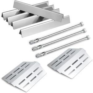 Genesis 300 Grill Replacement Parts for Weber Genesis Replacement Parts E-310 E-320 E-330 S-330 EP-310 EP-330 Grill Parts 17.5” Flavorizer Bars 7620 65505 Heat Deflector 62752 Burner Tube Flavor Bars