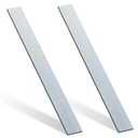 Yaocom 2 Pcs 304 Stainless Steel Flat Bar, 1/8" Thickness, 1" Width, 36" Length 2B Finishing Trim Strips Sheet for DIY Craft Making