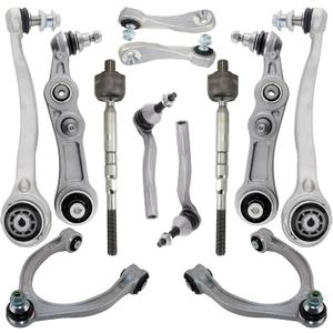 Front Supension Control Arm Kit Compatible With Mercedes Benz C E Class W205 A205 C205 S205 W213 A238 C238 C257 Upper and Lower Control Arm, Sway Bar Link, Outer & Inner Tie Rod Ends