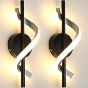 EIDEARAY Modern Wall Sconces, 9W Wall Lighting Fixture Lamps LED Aluminum Wall Lamps for Bedroom Living Room Hallway Hotel Indoor (White-Warm White)-13.7 inch