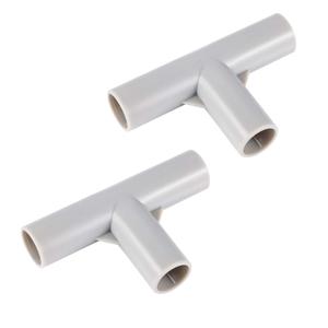 2pcs Baby Playpen Parts T-Shaped Joint, Baby Playpen Replacement Parts T Connector 0.7in in Inner Diameter 3-Way Accessories for Play Yard