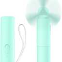 OLV Handheld Mini Fan Portable Rechargeable 3000mAh USB Battery Powered 22+Hrs Runtime Small Hand Held Fan Foldable Pocket Personal Fan Gifts for Women Girls Men Office,Travel,Outdoor - Green