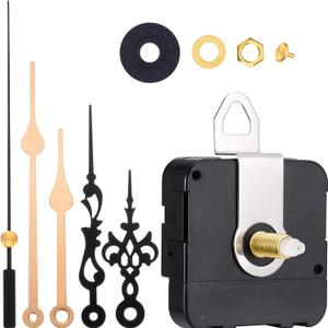 2 Pair Hands Quartz Clock Movement DIY Wall Clock Movement Mechanism Repair Parts Replacement (Shaft Length 1-1/5 Inch/ 31 mm, Color Set 3)