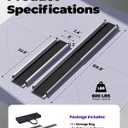 Adjustable Wheelchair Ramp 5FT Telescoping Portable Ramps for Steps Aluminum Lightweight Ramp with Storage Bag Non-Skid Ramps for Wheelchair for Home 60" L x 7.4" W 600lbs Capacity (2 Pack)