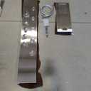 ROVATE Rainfall Waterfall Shower Tower Panel System, 304 Stainless Steel Bathroom Shower Panel Tower with 5 Body Sprays and 3 Sets Handheld Shower, Shower Column Wall Mount, Delicate Brushed Finish