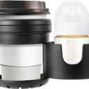 Cup Holders for UPPAbaby, Nuna, Doona, Bicicleta, Silla de ruedas, andador, Scooter Dual Drink Holder with 360 Rotation, ABS + Silicone, Holds Large & Small Cups