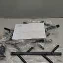 Modern Heavy Duty Coat Hanger Set of 2 - Wall Mount Hat Rack for Cowboy Hats, Baseball Caps & Jackets - Black Metal Coat Stand