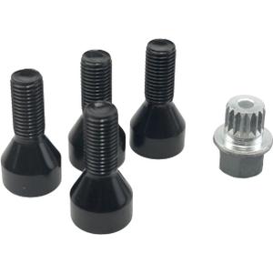 Wheel Locks Lug Nuts Fits for BMW 128i 135i 318is 320i 328i 330i 550i M3 M5 M6 Z3 Z4 Mini Cooper M12 x 1.5mm Wheel Lock Lug Bolts Set Replace36136786419