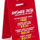 Funny Team Desk Decor Gifts, Office Answer Desk Rates Accessories, Team Building Gifts, Mini Figures, Creative Toys, Stress Relief Office Decor (RED)