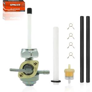 Motorcycle Fuel Petcock For HONDA CB550F CB750F SUPER SPORT CB Fuel Tap Motorcycle Petcock Fuel Switch Valve with Diesel Fuel Filter Hoses and Clips M-YXKG13-8a-1 (M16 x 1.5mm)
