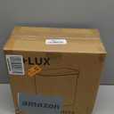 H+LUX Slim Small Bathroom Trash Can with Lid Soft Close,Black Small Trash can for Bathroom Bedroom Office with Removable Inner Wastebasket, Rectangular Foot Pedal Trash Bin, 5L/1.3Gal