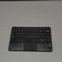 Bewinner Small Bluetooth Keyboard,Ultra-Slim Mini Bluetooth Keyboard with Touchpad for PC Android Tablet,Easy Storage and Use When Traveling