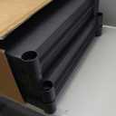 Plano 4-Shelf Plastic Storage Shelves, 48 x 23 x 14, 200lb Capacity, Pantry, Office, Closet and Garage Shelves, Easy to Assemble, Durable Plastic Shelving Unit (Black)