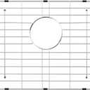 POPFLY 304 Stainless Steel Kitchen Sink Grid Protector, 25-3/16"  12-1/2" Sink Bottom Grate with Rear Drain for Single Bowl Kitchen Sinks, Scratch & Noise Protection, PF602718UWG24