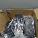 Under Desk Elliptical, Electric Seated Pedal Exerciser, Quiet & Compact Mini Ellipse Leg Exerciser with Display Monitor, Remote Control and 12 Adjustable Speeds, Elliptical Machine for Home (Orange)