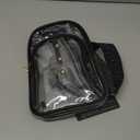 Clear Sling Bag for Stadium Events, Crossbody Bag for Women - Stadium Approved (Black)