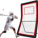 Lacrosse Rebounder 4x7ft, 5 Adjustable Angles, 6-in-1 Bounce Back Net for Lax, Volleyball Baseball Softball Tennis & Soccer Training, Lacrosse Rebound for Backyard with Target Strip
