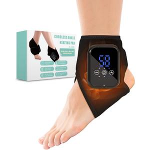 FREEZE2TRIM Vita Feet Relief Ankle Heating Pad with Vibration  Foot & Leg Relaxation Support  Cordless Portable Calf Wrap for Comfort & Recovery (One Unit)
